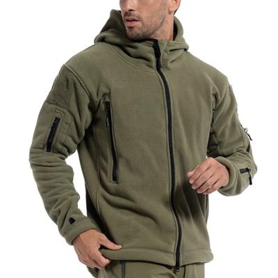 China Men's Breathable Trekking Hiking Outdoor Sports Shell Trekking Jacket Molle Fleece Thermal Hooded Tactical Jacket for sale