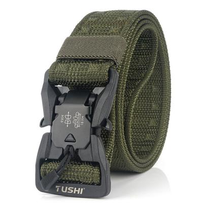 China Trekking Nylon Tactical Hard Magnetic Belt Buckle Quick Release PC Belt Soft Nylon Accessories for sale