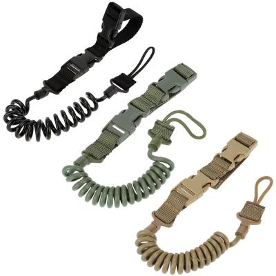 China Durable Portable Multifunctional Firearm Wear-Resistant Lanyard Outdoor Anti-Lost Lanyard Wear-Resistant Elastic Rope Hunting Tool for sale