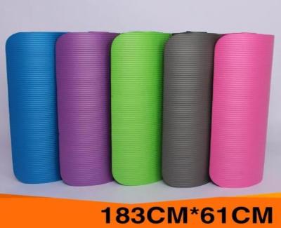 China AntiundefinedTear Extra Thick Women Band High Density Exercise Yoga Mat For Pilates NBR Non Slip No Plastic Taste Pregnant Women for sale