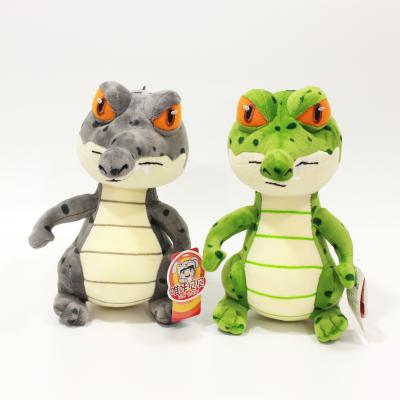 China Soft Stuffed Plush Dinosaur Green Crocodile Plush Toy for sale