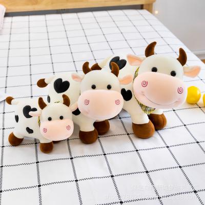 China Holstein Plush Lovely Inflatable Soft Highland Picture Frame Fat Lying Down Dancing Animals Solar Powered Dairy Stuffed Cute Cow Kawaii for sale