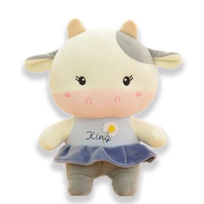 China Plush Winter Home Women Floor Leather Baby Shoes Indoor Toys with Logo T-shirt Cow in Basket Set for sale