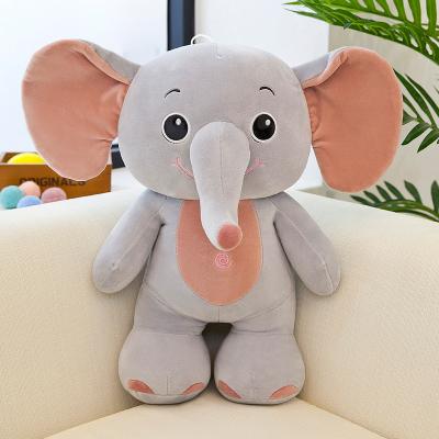 China Plush Puppets Walking Soft Light Gray Stuffed Plush Stuffed Sleeping Animals Free Sample OEM Plush Toys Blue and Green Farting Hippo Toys for sale