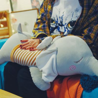 China Plush Stuffed Cotton Asshole Soft Soothe Sleep Kawaii Calm Couples High Quality Plush Toy Elephant Dolls for sale