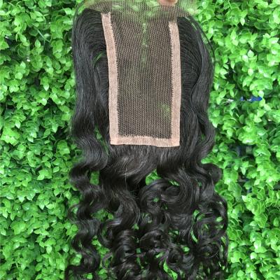 China Body Wave 2.5X4 4x4 5x5 6x6 7x7 HD Transparent Swiss Thin Skin Middle Piece Three Part Straight Curly Lace Top Closure For Black Women for sale