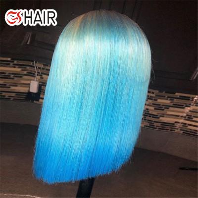 China Turquoise Blonde Color Wig 613 Yes Wholesale, Gray Blue Red Orange Lace Frontal Colored Bob Wig Virgin Brazilian Hair Pink for sale