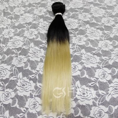 China Tangle Free And Free Shed 100% Virgin Hair Straight 1B 613 Two Tone Human Hair For Black Women for sale