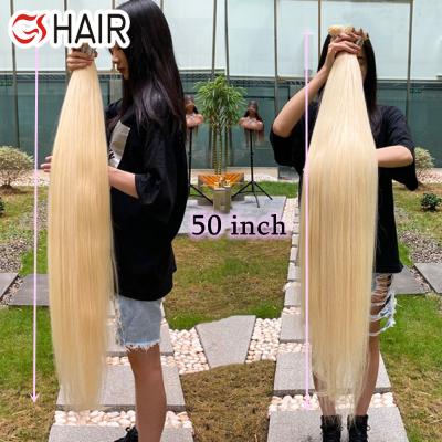 China Wholesale Can Be Dyed 613 Cuticle Aligned Virgin Hair, Russian Blonde Virgin Hair Bundle, 40 Inch Blonde Brazilian Hair Extension for sale