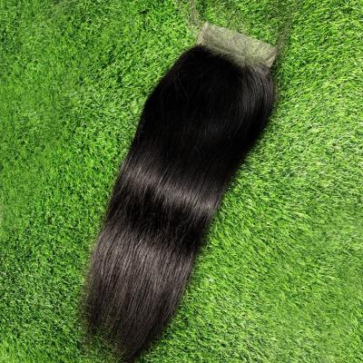 China Can Be Dyed GS Body Straight 4X4 Wave Closure Brazilian Virgin Hair Cuticle Aligned For Braiding for sale