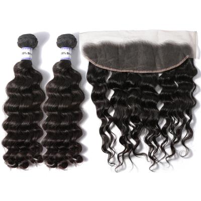 China Tangle Free And Shedding Loose Deep Wave 9A Virgin Hair Indian Hair Loose Unprocessed Hair Bundles Deeper Wave for sale