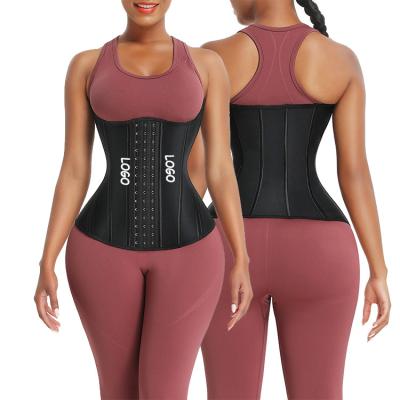 China Custom Logo Shaper Shapewear Coset Waist Trainer Antibacterial Latex Waist Trainer Belt for sale