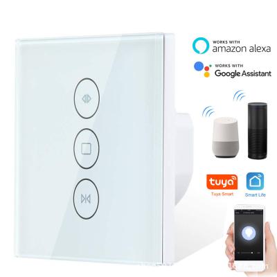 China EU Standard Alexa Smart Home Electric Motorized Roller Blind Curtain Switch Shutter APP Compatible Remote Control Switch for sale