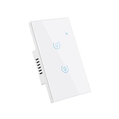 China ABS+PC Modular Glass Electric Panel Home Smart Wifi Zigbee Wall Touch Switch Alexa Intelligent Wireless Voice Control for sale