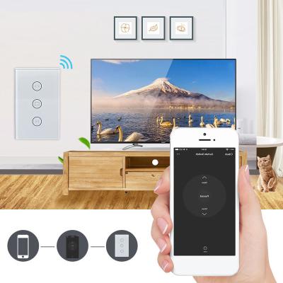 China Tuya Scratch Controller Homekit Automation Power Wall Touch Electric Waterproof Fireproof Kinetic Glass Control Panel Smart Switch for sale