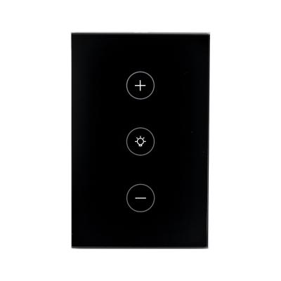 China Dimmer Touch Screen Switch Factory Outlet Alexa Wall LED Lights Google Voice Tuya WIFI Smart Remote Control Smart Switch for sale