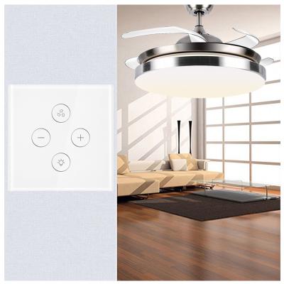 China Italian Cell Phone Remote Control Alexa Google Home Ceiling Lamp Automation Wall US Standard On Off Tuya Wifi Smart Touch Fan Lamp Switch for sale