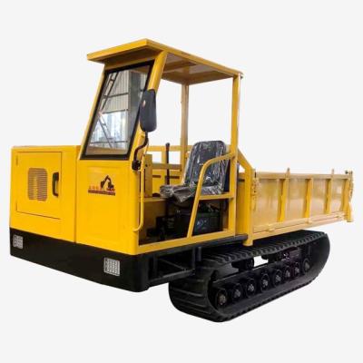 China Construction Material Stores Factory Outlet Hydraulic Mini Crawler Dumper 4ton 5ton Forest Use Cargo Truck Dumper for sale