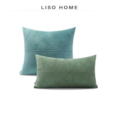 China Simple Nondisposable Suede Home Single Pillow Style Sofa Cushion Cover Nordic Decor for sale