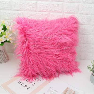 China Soft 2021 Economical Home Decor 45 Cushion Cover *45 Throw Faux Fur Cushion Covers for sale