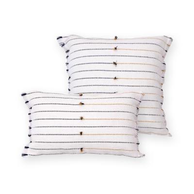 China Stripe Anti-Static Moroccan Jacquard Nordic Style Polyester Cotton Home Decorative Liso Cushion Pillow Covers for sale