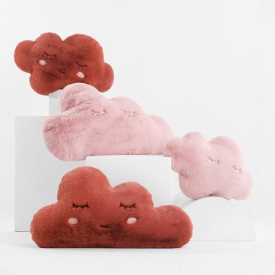 China New Design Hot Selling Anti-static Peel Dutch Sea Friendly Velvet Shell Cloud Shape Pillow Cushion For Sofa Kids for sale