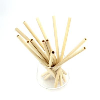 China Eco-friendly Edible Safe High Quality Grade Disposable And Compostable Bamboo Drinking Straws Straws for sale