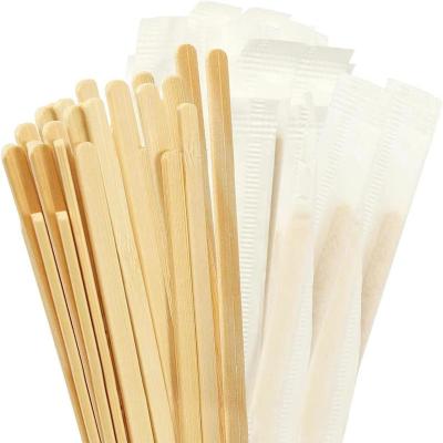 China New Design Sustainable Biodegradable Disposable Individual Wholesale Bamboo Sticks Bamboo Coffee Stirrer for sale