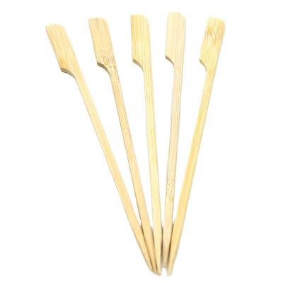 China 30cm Easily Cleaned Bamboo Paddle Skewers With Logo for sale