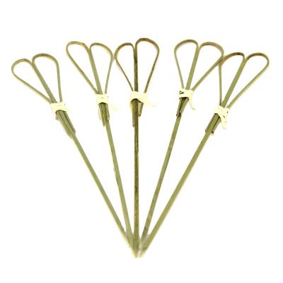 China High Quality 25cm Green Bamboo Easily Cleaned 9cm 10cm 12cm 15cm 18cm 20cm Knotted Spikes Bamboo Knot Cocktail Picks for sale