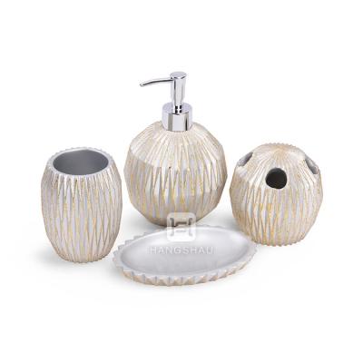 Китай Viable New Design Ceramic Carved Conch Shells Resin Bath Set продается