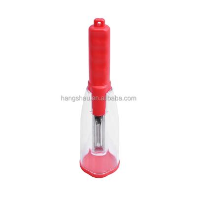 中国 Sustainable Kitchen Gadgets Fruit Peeler Vegetable Peeler With Peel Storage Container 販売のため