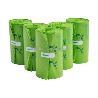 China Viable 100% Biodegradable Folded Waste Bag On Roll Waste Bags For Kitchen Waste Bag Dispenser for sale