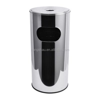 China 30L Stainless Steel Sustainable Ash Trash Can / Bin for sale