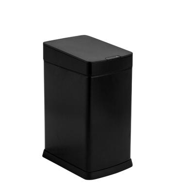 China 8L WISEMAN Viable Black Color Series Rectangular Sensor Bin for sale