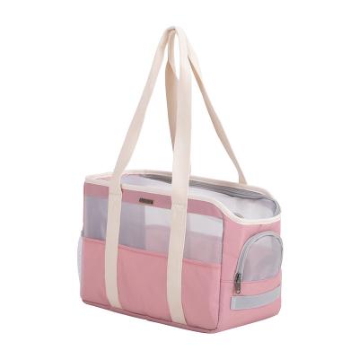 China Viable Wholesale Foldable Travel Airline Approved Dog Carrier Purse, Designer Breathable Pet Carrier, Pet Tote Bag For Outdoor Travel for sale