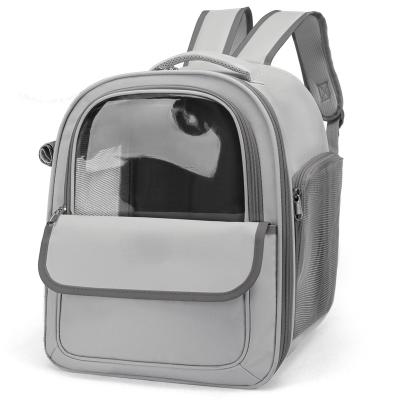 China Transparent Viable Casual Pet Backpack Carrier, Breathable Cat Carrier Bag, Portable Travel Bag Carrier For Outdoor Travel for sale