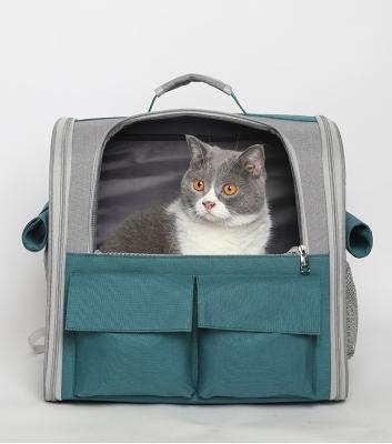 China Customized Viable Breathable Foldable Pet Carrier Bag, Fat Cat Carrier Backpack, Large Capacity Cat Bag for Outdoor Travel for sale