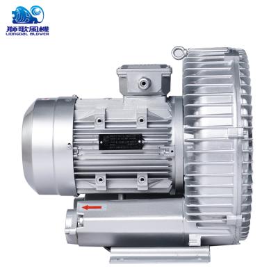 China 24 Hours Continuous Duty 5hp 4kw Industrial Motor Single Stage Air Compressor Side Channel Blower High Pressure Vacuum Pump for sale