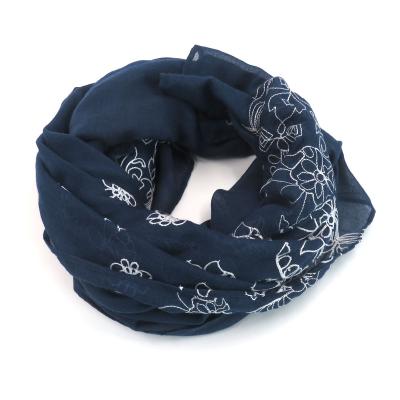 China ZL0058 2021 fashion emborydery scarf shawl wholesale fashion hijab woman muslim shawl for sale