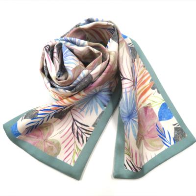 China Cheap ZL0071 Silk Satin Scarf Handbag Wraps Bag Scarf Wrist Band Ribbon Scarf for sale