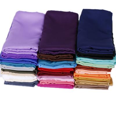 China Wholesale Silk Soft Feeling Satin Hijab Solid Color 180*70cm Scarf For Women Satin Square Hijab Shawls for sale