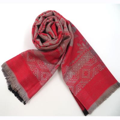 China Clothing Decoration Jacquard Knitted Scarf for sale