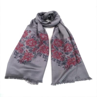 China New Fashion Print Jacquard Tank Top Soft Feeling Autumn And Winter Top Women Scarf Shawl Warmly for sale