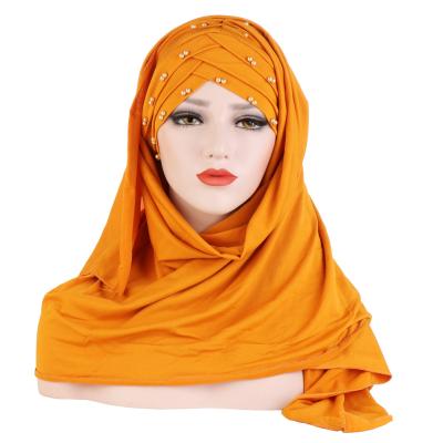 China ZL0076 Wholesale High Quality Fiber Milk Hijab With Convenient Cover Mouth Scarf Muslim Hijab For Women for sale