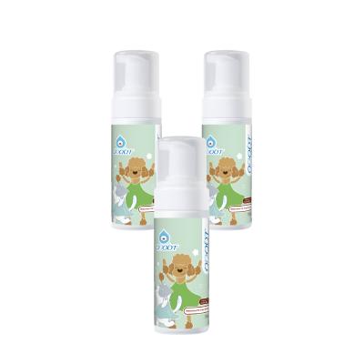 China Stocked Veterinary Recommended Dry Foam Shampoo For Pet Deodorization for sale