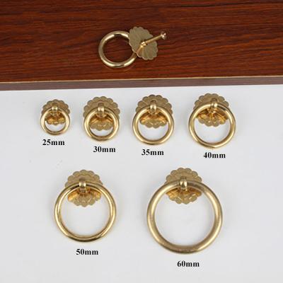 China Brass / Bronze Color Cabinet Cupboard Brass Ring Cabinet Handles Drawer Drop Ring Handle TS-2560R for sale