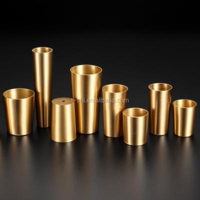 China Modern Brass Table Leg Covers Table Sofa Leg Cup Cabinet Feet Olive Chair Cups Furniture Leg Protector Accessory for sale