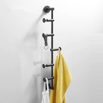 China Behind Doors/On Walls Brass Towel Hanger Gold/Black Cloth Hook Bag Hanger Wall Hooks For Nordic Storage Bathroom Rack 60cm Size For 3-6 Hooks for sale