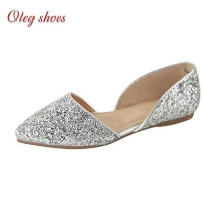 China Le Faux D'Orsay Flat Led Toe Flats Slip On Comfort Light Shoes for sale